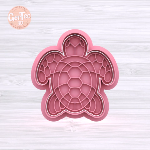 TORTUGA MARINA Cortante + Stamp