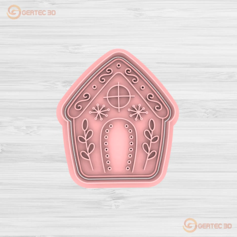 CASITA NAVIDEÑA Cortante + Stamp