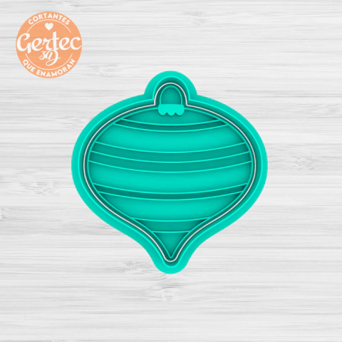 ADORNO NAVIDAD EN PUNTA (D3) Cortante + Stamp