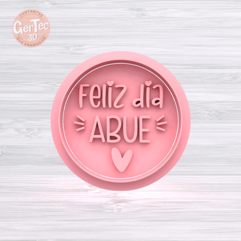 FELIZ DÍA ABUE STAMP (Cortante Opcional)