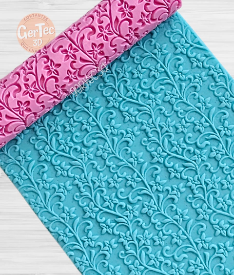 RODILLO TEXTURADOR FLORAL (D3)