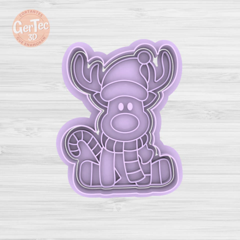 RENITO CON BUFANDA (D4) Cortante + Stamp