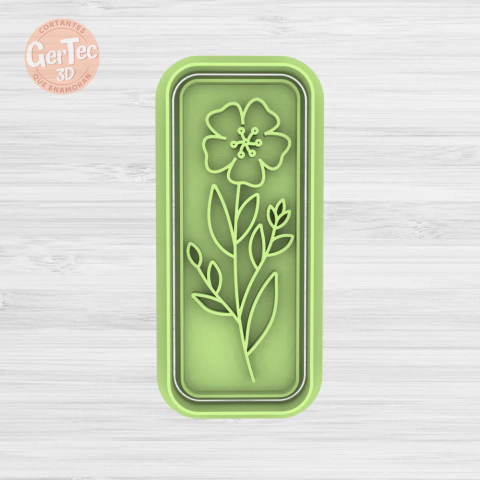 STICK RECTO FLORCITA D1 Cortante + Stamp