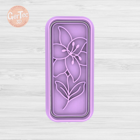 STICK RECTO FLORCITA D2 Cortante + Stamp