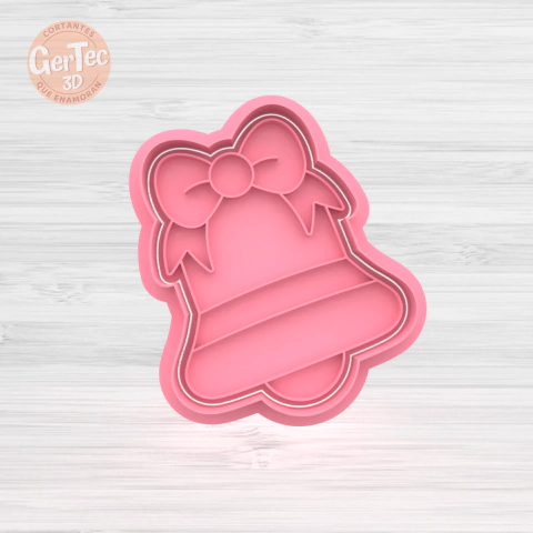 CAMPANA CON MOÑO Cortante + Stamp