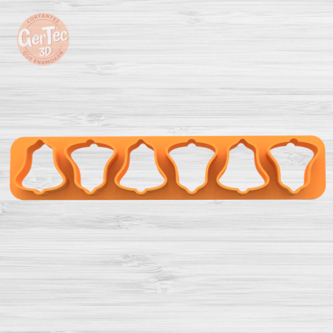 REGLA CON 6 MINI CORTANTES CAMPANITAS