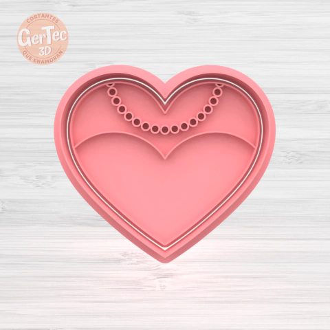 CORAZÓN NOVIA Cortante + Stamp