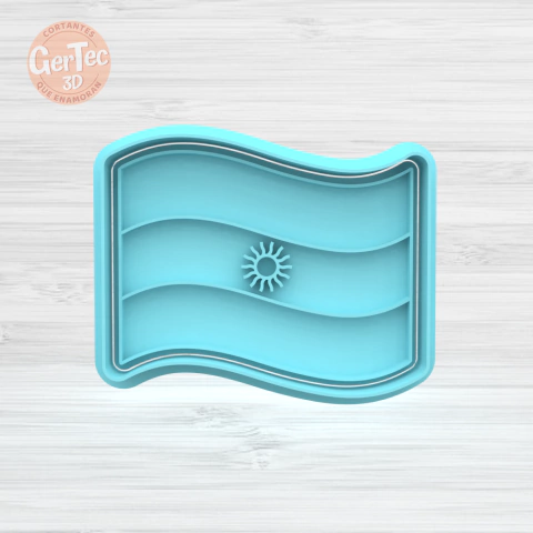 BANDERA ARGENTINA Cortante + Stamp