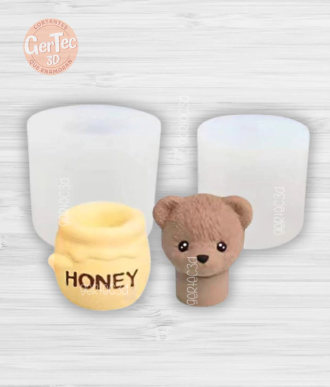 MOLDE SILICONA OSITO MIEL