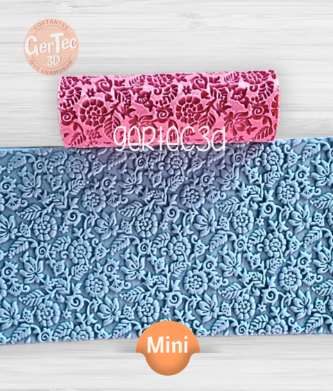 MINI RODILLO TEXTURADOR JARDIN BARROCO - comprar online