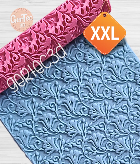 XXL RODILLO TEXTURADOR FLOR CAMPANILLA SILVESTRE - comprar online