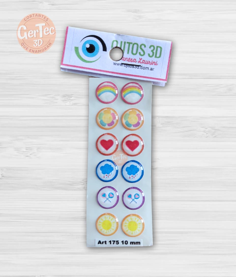 OJITOS AUTOADHESIVOS 3D (art. 175)