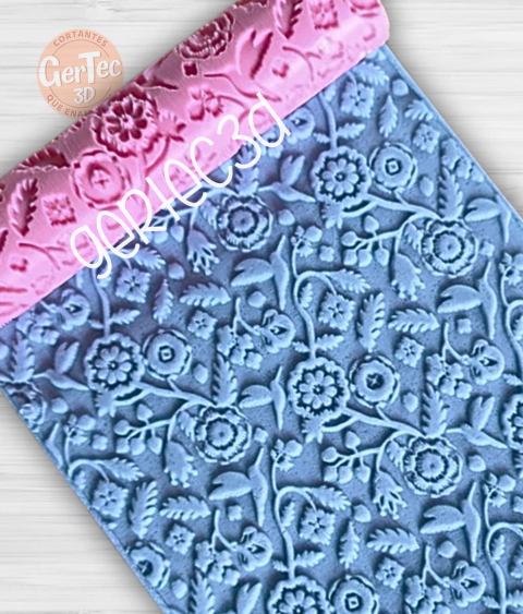 RODILLO TEXTURADOR COLIBRÍ FLORAL (D2)