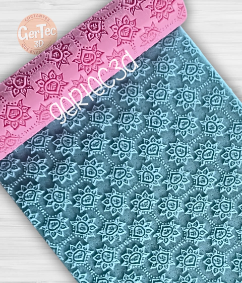 RODILLO TEXTURADOR FLORES ETNICAS SUAVES