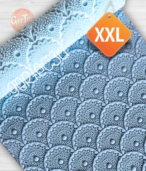 XXL RODILLO TEXTURADOR ABANICO ENCAJE (D2) - comprar online