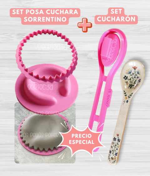 SET POSA CUCHARA SORRENTINO + SET CUCHARÓN