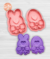 SET CONEJO Y HUEVO DE PASCUAS Cortante + Stamp - comprar online
