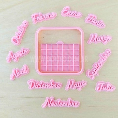 SET CALENDARIO + MESES STAMP