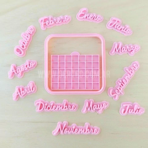 SET CALENDARIO + MESES STAMP