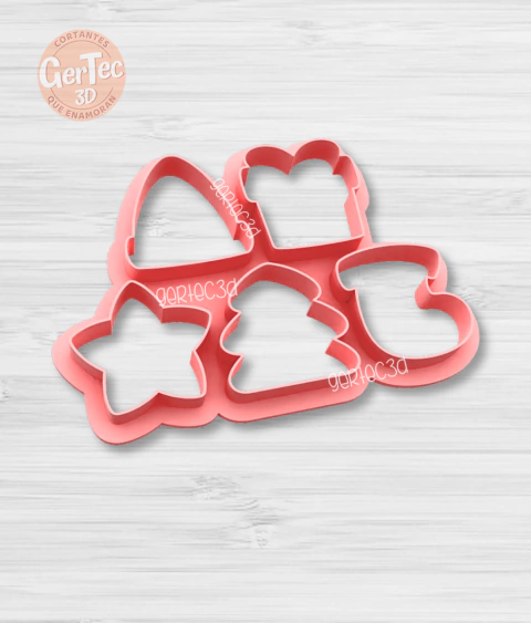 SET X5 MINI CORTANTES NAVIDEÑOS