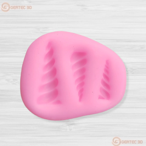 Molde Silicona - 3 CUERNOS UNICORNIO