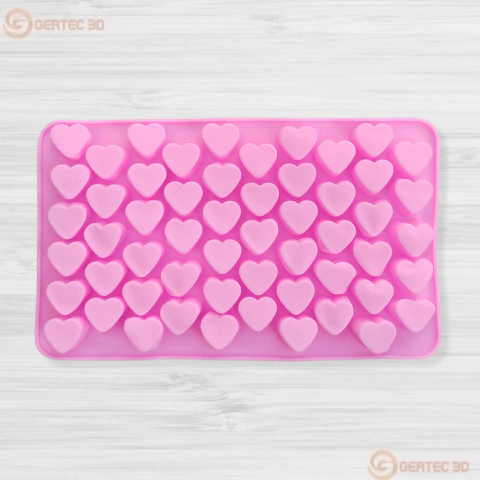 Molde Silicona - 55 MINI CORAZONES