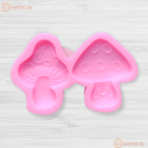 MOLDE SILICONA 2 HONGOS DEL BOSQUE