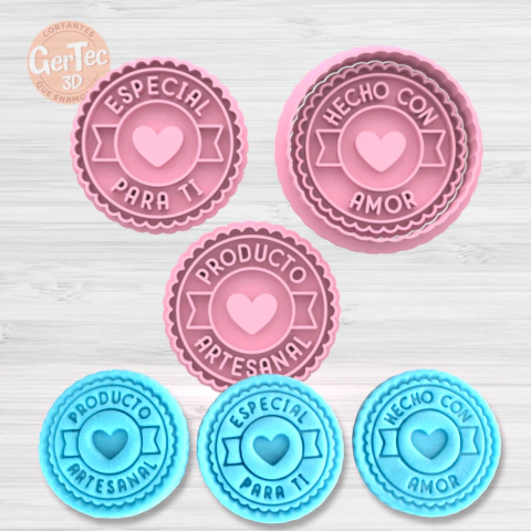 SELLOS EMPRENDEDORES SET 1 Cortante + 3 Stamps - comprar online