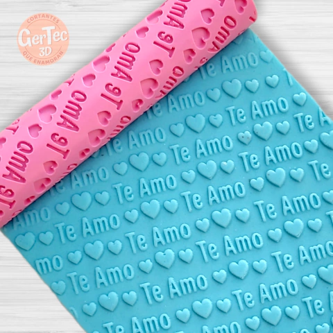 RODILLO TEXTURADOR "TE AMO"