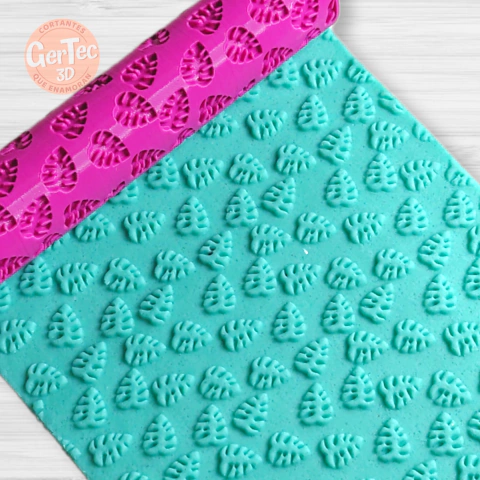 RODILLO TEXTURADOR HOJAS TROPICALES / MONSTERA (D2)