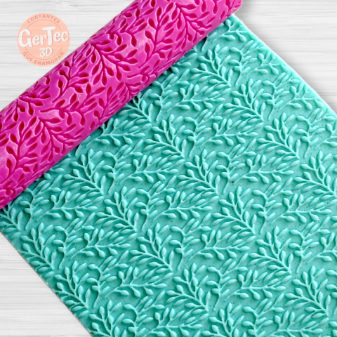 RODILLO TEXTURADOR RAMITAS Y HOJAS PEQUEÑAS