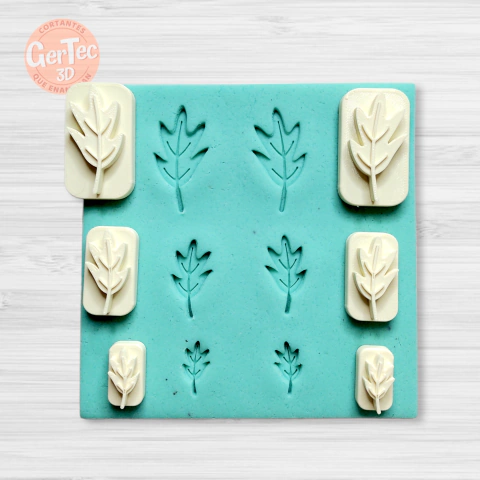 SELLO HOJITA x2 unid. Espejadas (D8)