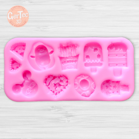 MOLDE SILICONA SNACKS VARIADOS