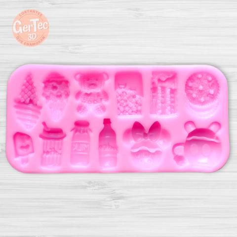 MOLDE SILICONA GOLOSINAS DIVERTIDAS