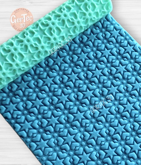 RODILLO TEXTURADOR ESTRELLAS Y CORAZONES