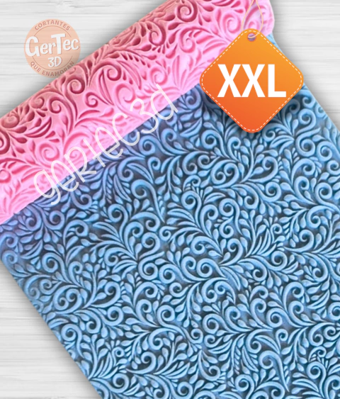 XXL RODILLO TEXTURADOR FLORAL