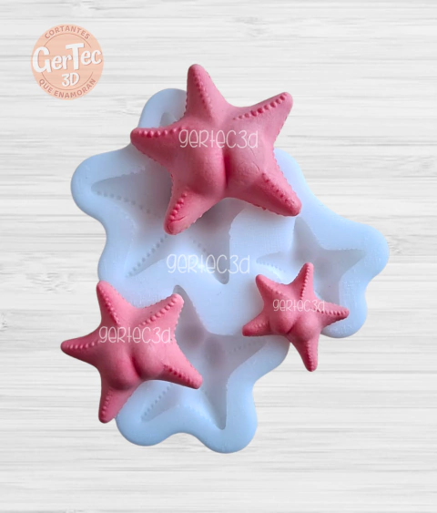 MOLDE SILICONA SET X3 ESTRELLA CULONA CONICET MDQ - comprar online