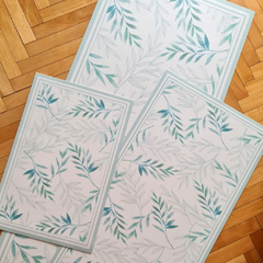 Alfombra vinílica hojitas