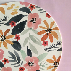 Individual de Mesa Circular Fama Rosa en internet
