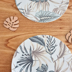 Individual de mesa circular Helecho