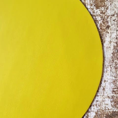 Individual de mesa circular mostaza - comprar online
