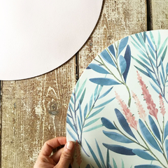 Individual de mesa circular - lavanda - comprar online