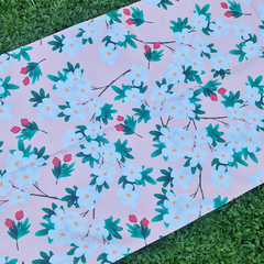 Lona de gabardina - Flor de cerezo - Romelia Deco & Fun