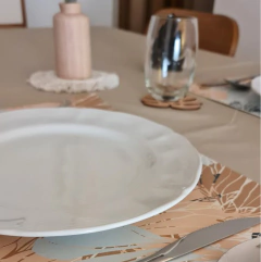 Mantel Impermeable Liso Beige - comprar online