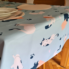Mantel impermeable en gabardina Gatitos