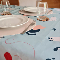 Mantel impermeable en gabardina Gatitos - tienda online