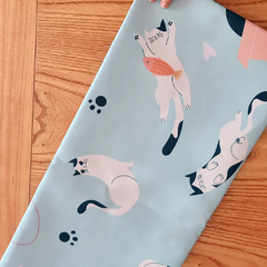 Mantel impermeable en gabardina Gatitos en internet