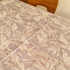 Mantel impermeable hojas doradas - comprar online