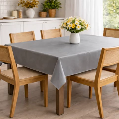 Mantel Impermeable Liso Gris