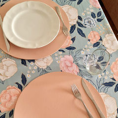 Mantel impermeable en gabardina Peonias - comprar online